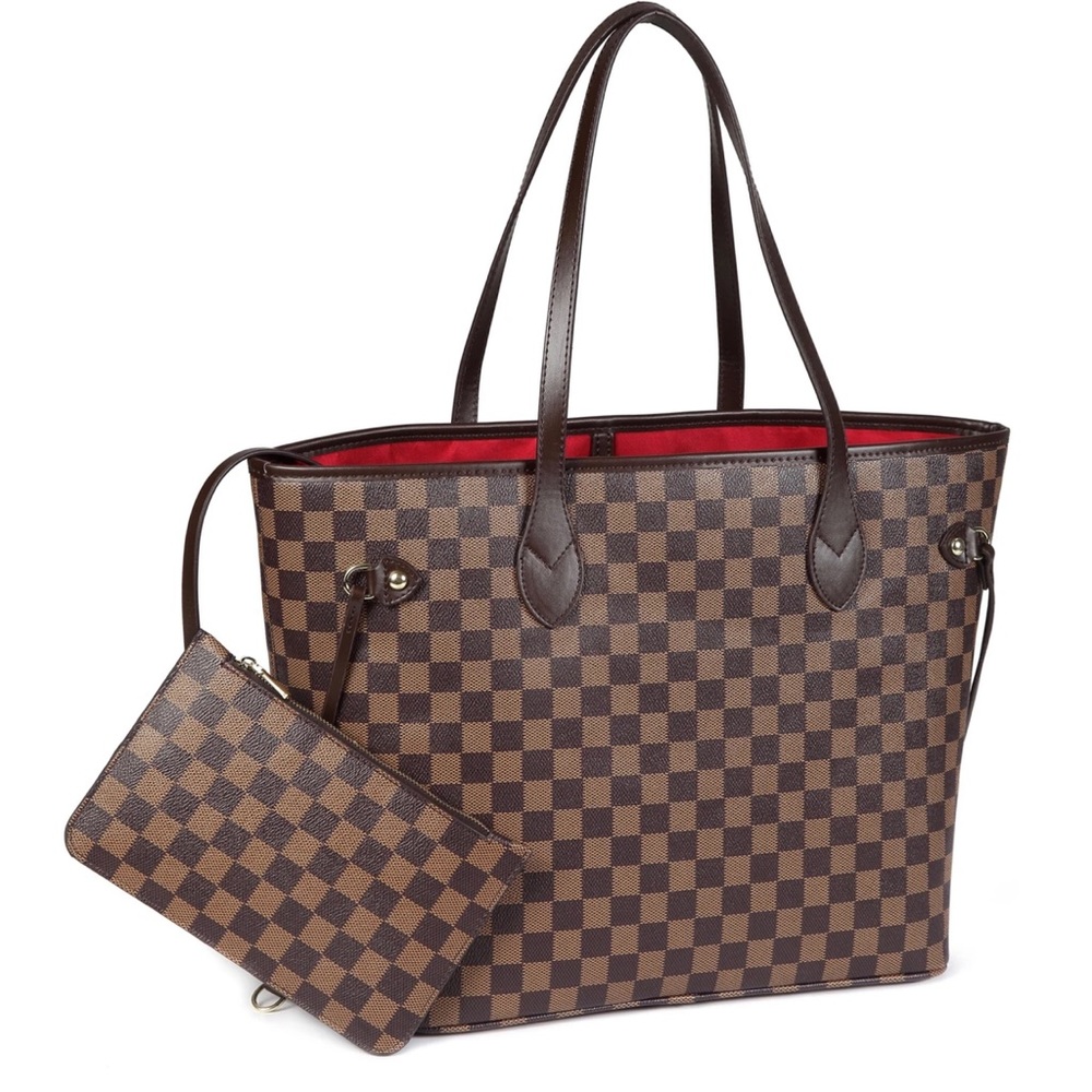 Daisy Rose Tote Shoulder Bag with Inner Pouch